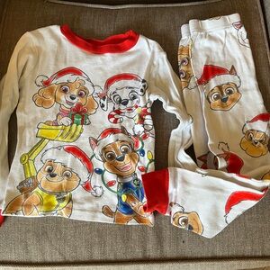 Paw Patrol Kids Pajama Set - Red and White